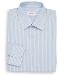 Brioni Regular Fit Striped Cotton Dress Shirt