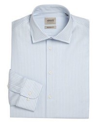 Armani Collezioni Regular Fit Striped Dress Shirt