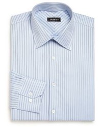 Saks Fifth Avenue Collection Regular Fit Striped Cotton Dress Shirt