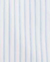 Brioni Satin Stripe Woven Dress Shirt Whiteblue