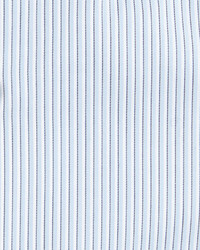 Ike Behar Skinny Striped Woven Dress Shirt Blue