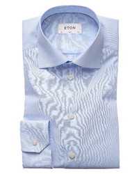 Eton Slim Fit Stripe Dress Shirt