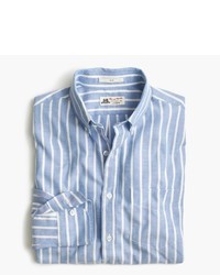 J.Crew Slim Thomas Mason For Shirt In Brushed Striped Oxford
