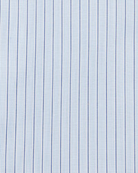 Charvet Striped Barrel Cuff Dress Shirt Light Blue