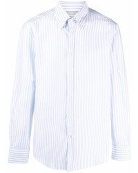 Brunello Cucinelli Striped Button Down Cotton Shirt