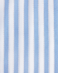 English Laundry Striped Cotton Dress Shirt Blue