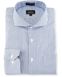 Neiman Marcus Striped Oxford Dress Shirt