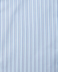 Brioni Track Stripe French Cuff Dress Shirt Light Blue