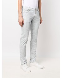 Jacob Cohen Jacquard Striped Slim Fit Jeans