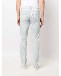 Jacob Cohen Jacquard Striped Slim Fit Jeans