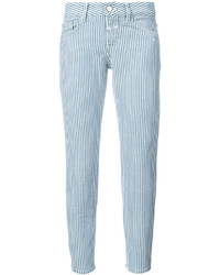 Closed Striped Cropped Jeans