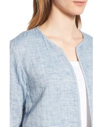 Eileen Fisher Organic Cotton Linen Crop Jacket