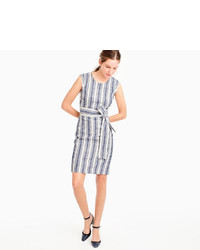J.Crew Tall Belted Dress In Linen