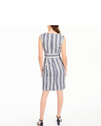 J.Crew Tall Belted Dress In Linen
