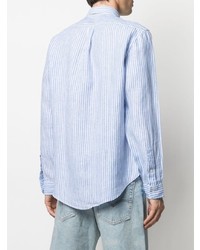Ralph Lauren Collection Custom Fit Striped Linen Shirt