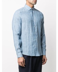Brunello Cucinelli Long Sleeved Pinstripe Shirt