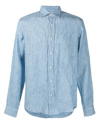 Brunello Cucinelli Long Sleeved Pinstripe Shirt