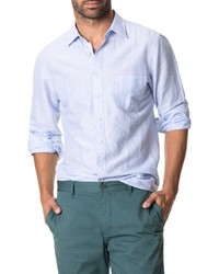 Rodd & Gunn Lynwood Stripe Linen Cotton Button Up Shirt