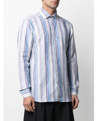 Etro Striped Button Up Linen Shirt
