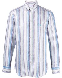 Etro Striped Print Linen Shirt
