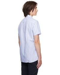 BOSS Blue White Striped Shirt