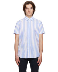 BOSS Blue White Striped Shirt