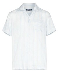 Frescobol Carioca Camp Collar Linen Shirt