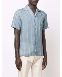 Lardini Linen Striped Shirt