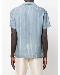 Lardini Linen Striped Shirt