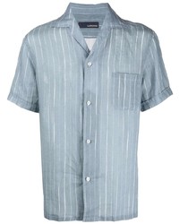 Lardini Linen Striped Shirt