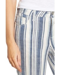 NYDJ Wylie Stripe Linen Blend Trousers