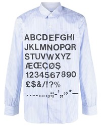 Junya Watanabe MAN Alphabet Print Buttoned Shirt