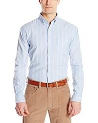 Arrow Long Sleeve Dover Striped Oxford Button Up
