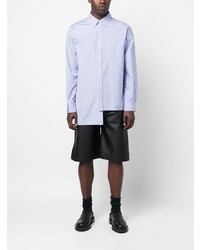 Lanvin Asymmetric Striped Cotton Shirt