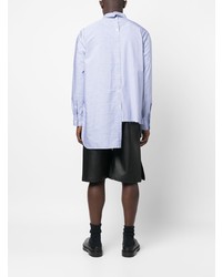 Lanvin Asymmetric Striped Cotton Shirt