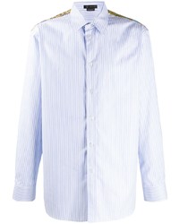 Versace Barocco Insert Striped Shirt