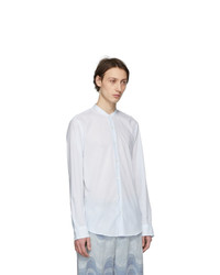 Dries Van Noten Blue And White Claver Shirt
