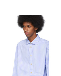 Gucci Blue And White Large Striped Classic Shirt