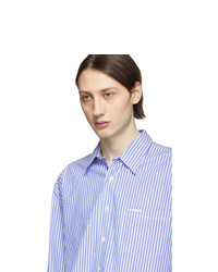 Vetements Blue And White Stripe Double Classic Shirt