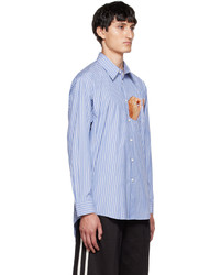 Doublet Blue Hand Embroidery Shirt