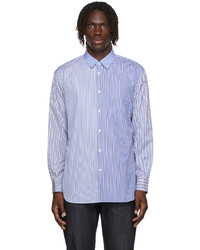 Comme Des Garcons SHIRT Blue Striped Forever Shirt