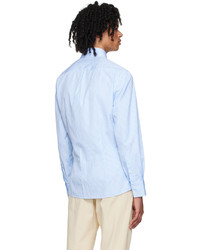 Brunello Cucinelli Blue Striped Shirt
