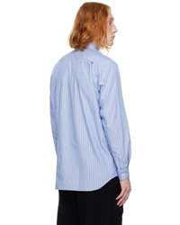 Comme Des Garcons SHIRT Blue Striped Shirt