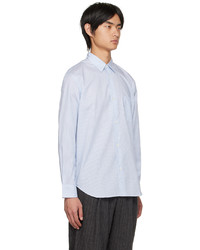 Comme des Garcons Homme Blue Striped Shirt