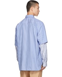 Dries Van Noten Blue White Carle Shirt