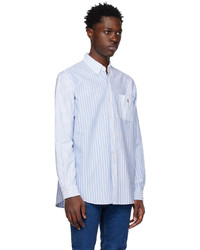 Polo Ralph Lauren Blue White Classic Fit Striped Shirt