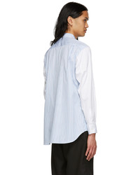 Comme Des Garcons SHIRT Blue White Cotton Shirt
