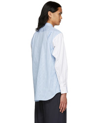 Comme Des Garcons SHIRT Blue White Cotton Shirt