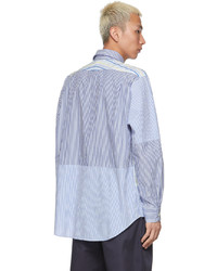 Engineered Garments Blue White Pima Cotton Shirt