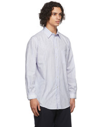 Maison Margiela Blue White Stripe Dcortiqu Shirt